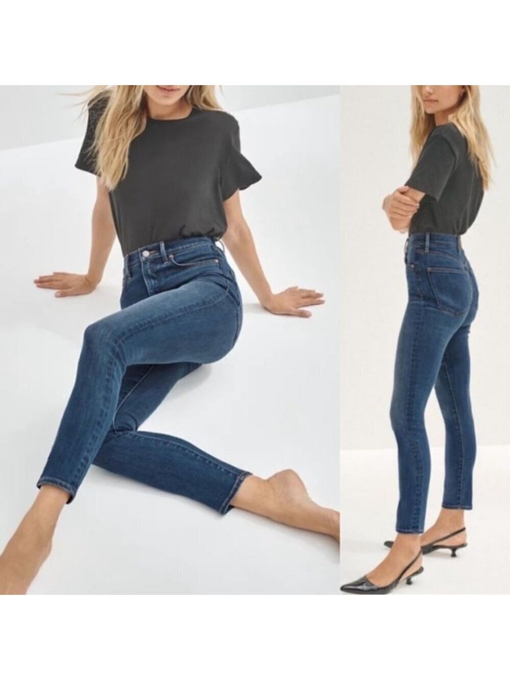 Denim Forum The Lola High Rise Skinny Jeans 27​